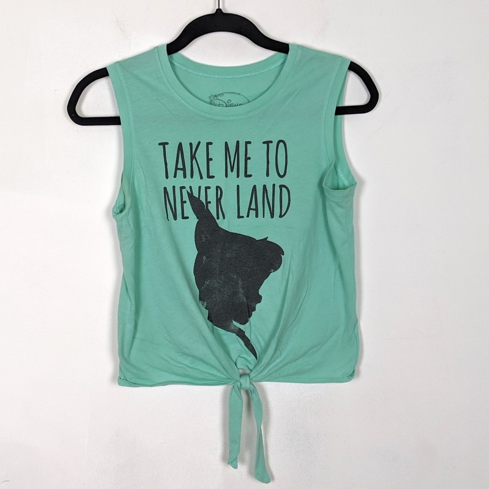 Peter Pan Tie Front Cropped Sleeveless T-shirt by Disney